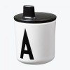 Zwarte drinktuit voor design letter bekers - Melamine